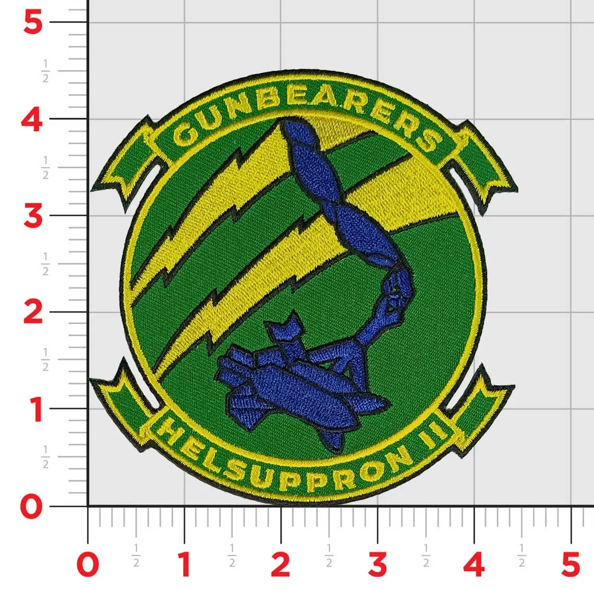 Officially Licensed Us Navy Hc-11 Gunbearers Squadron Patch 1