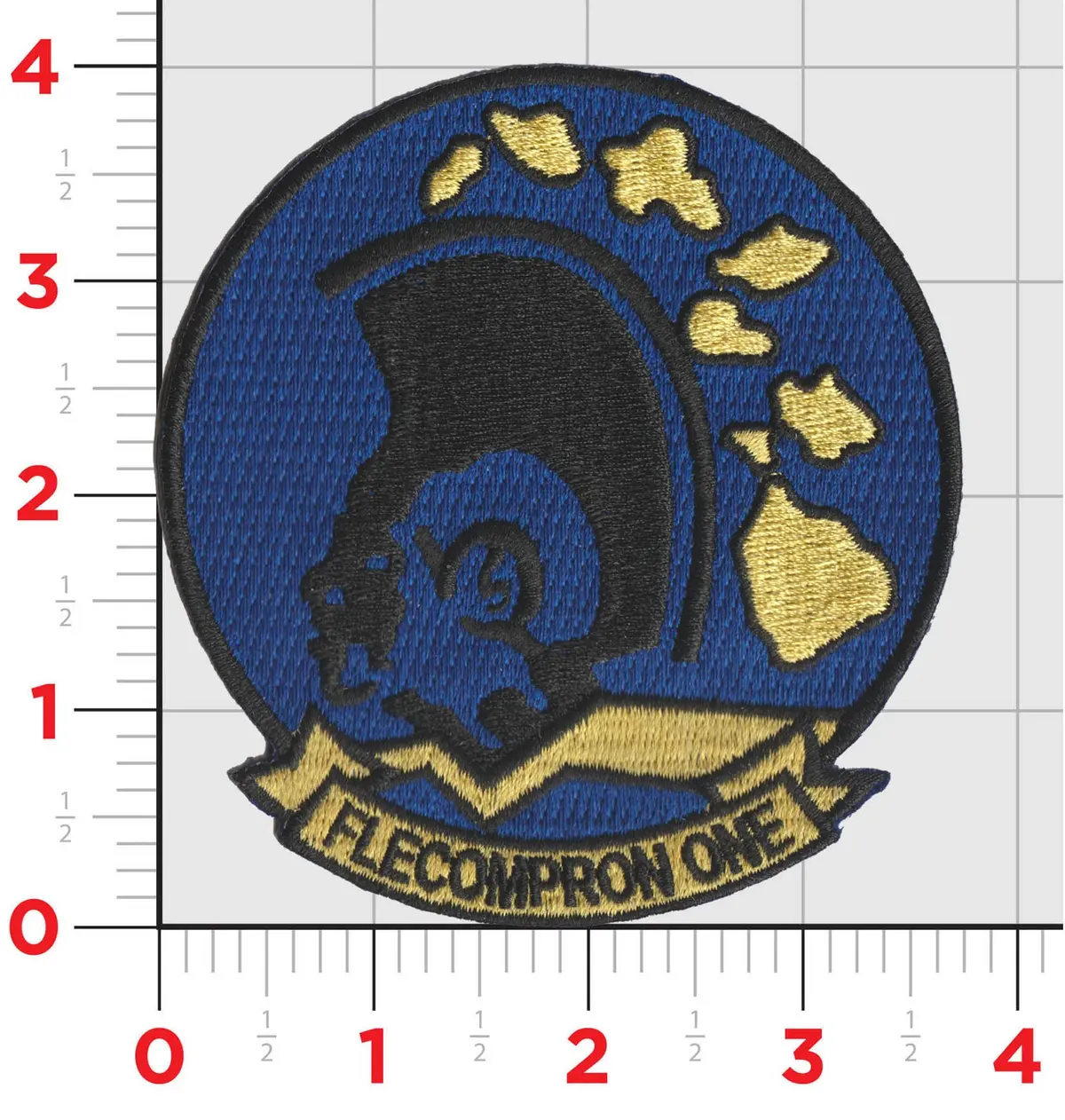 Officially Licensed Us Navy Vc-1 Flecompron Blue Alii Patch 1