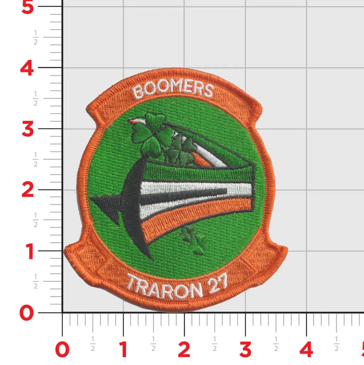 Official Vt-27 Boomers St. Patrick's Day Squadron Patches 1