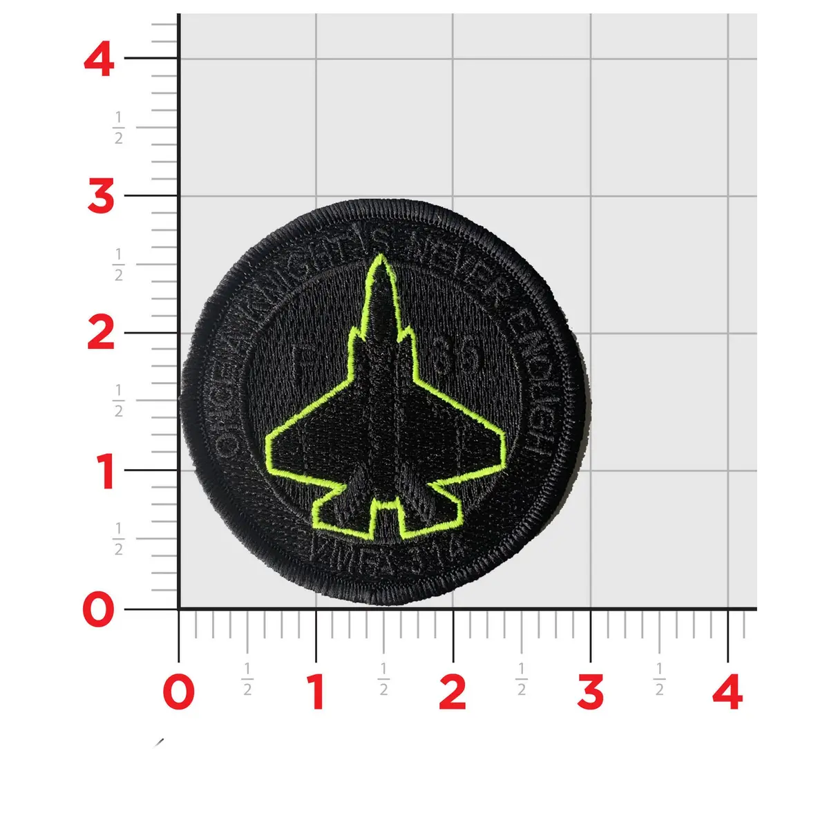 Official Vmfa-314 Black Knights Glow Shoulder Patch 1
