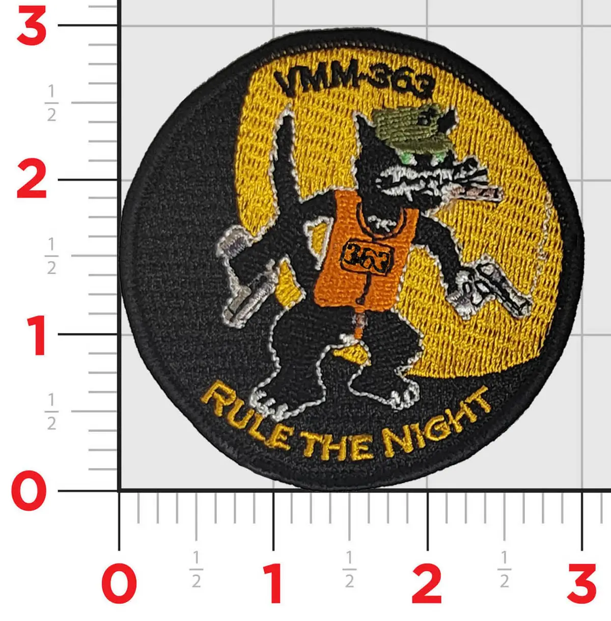 Official Vmm-363 Rule The Night Shoulder Patches 1