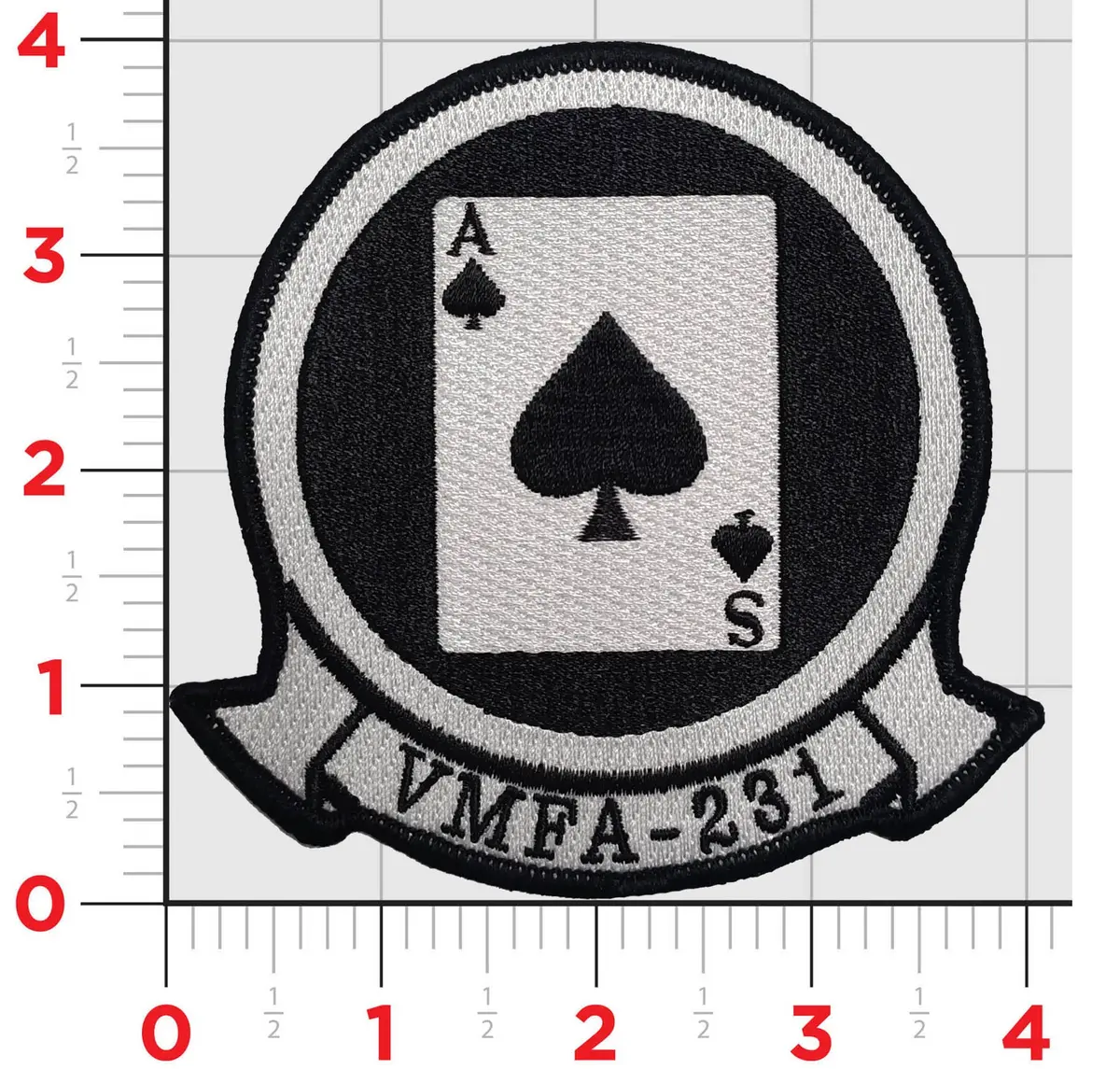 Officially Licensed Usmc Vmfa-231 Ace Of Spades Squadron Patch 1