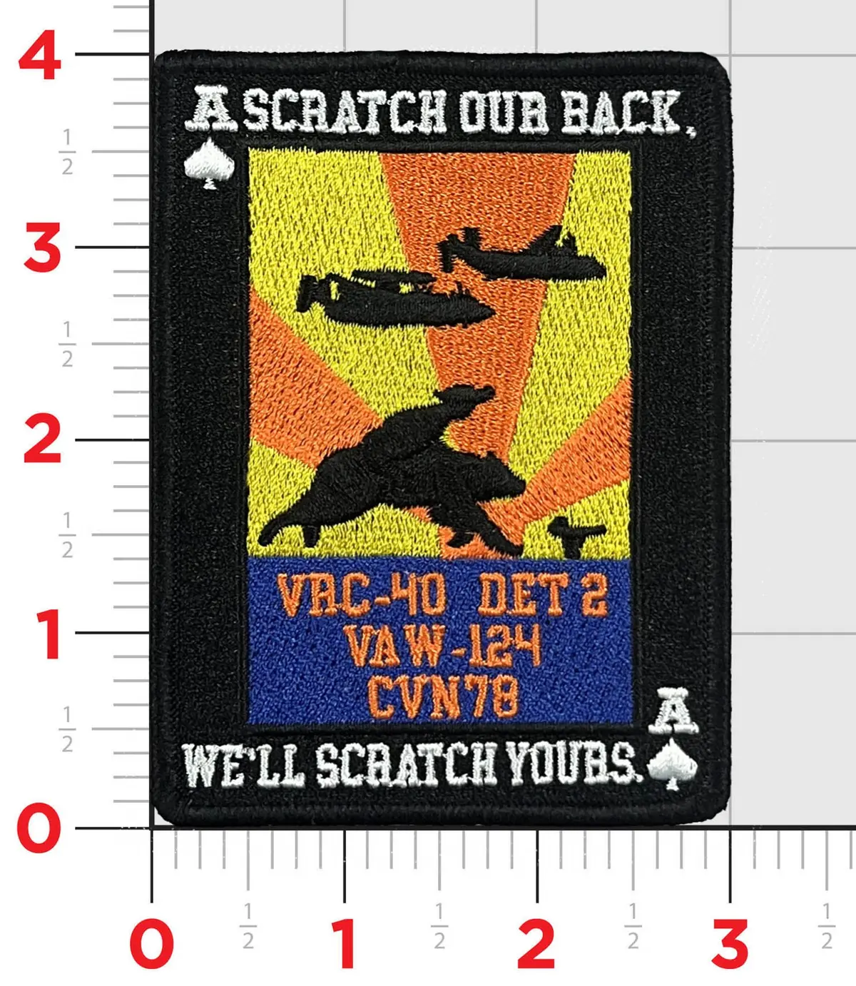 Official Vrc-40 Det 2 Scratch Our Back Patch 1