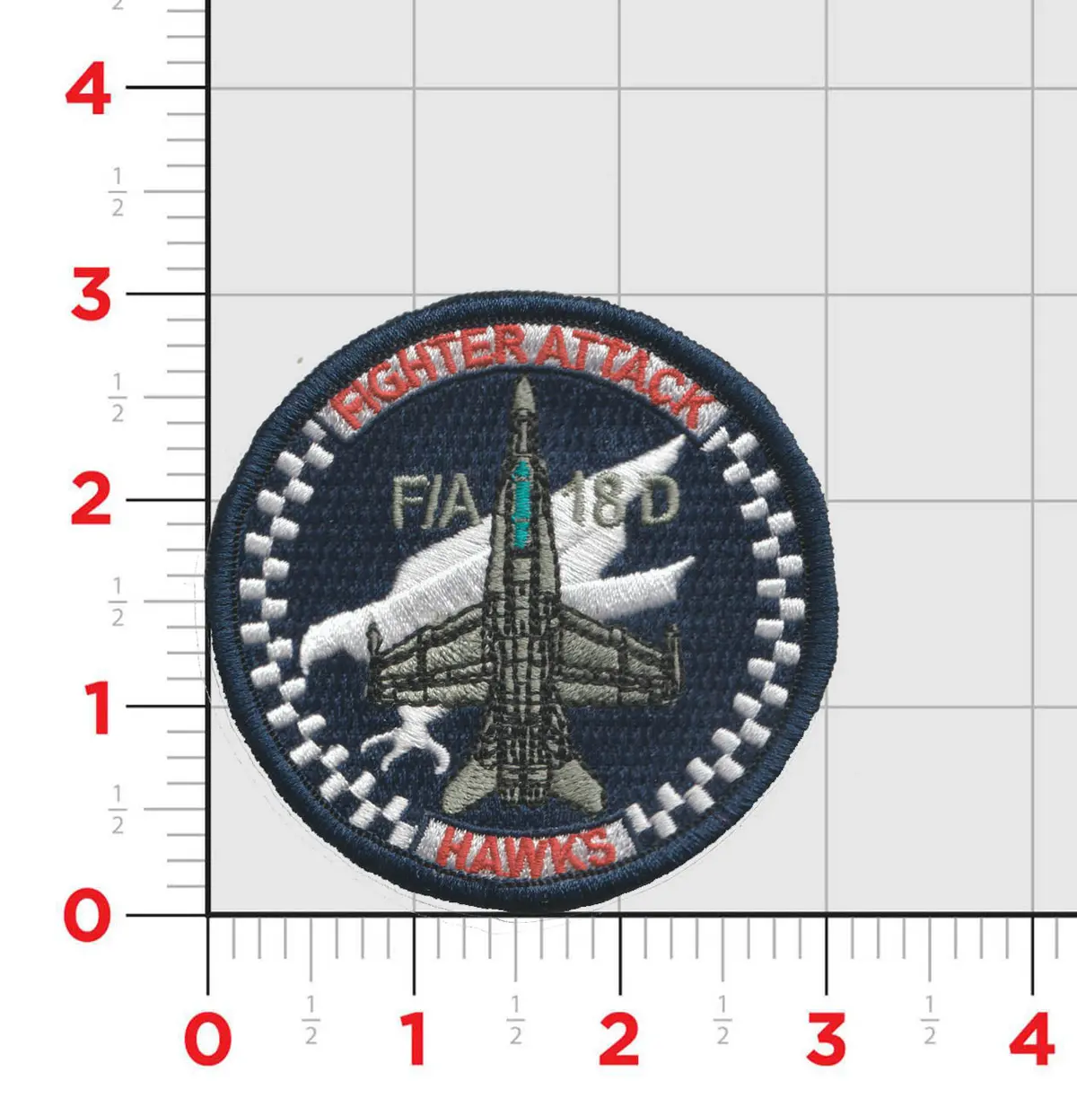 Official Vmfa(Aw)-533 Hawks Shoulder Patches 1