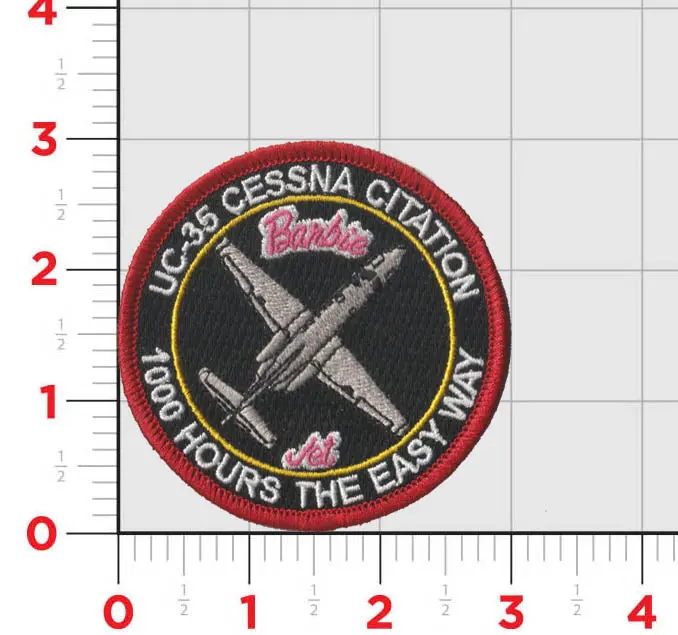 Uc-35 Cessna Citation "Barbie Jet" Patches 1