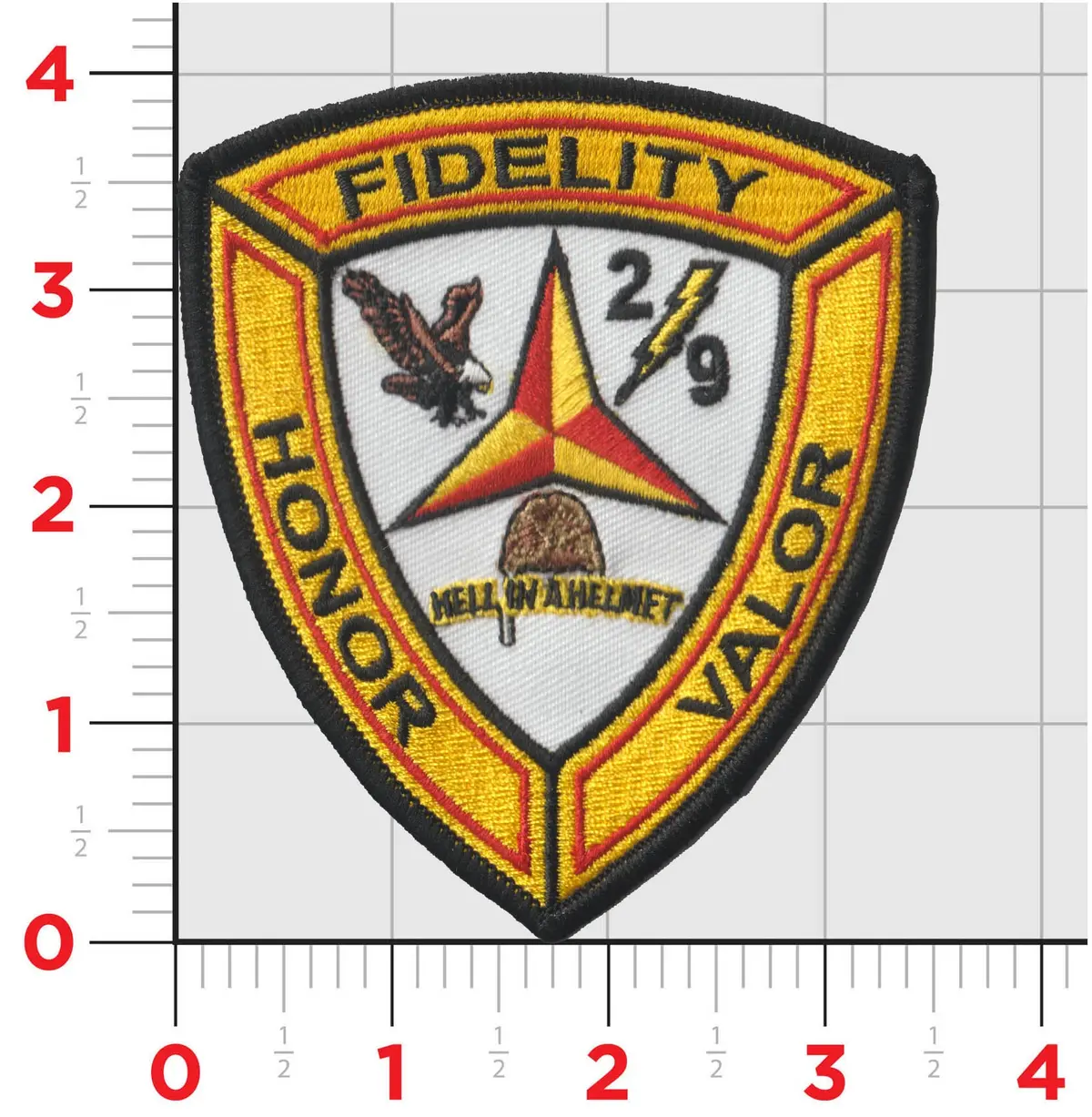 Officially Licensed 2Nd Battalion 9Th Marines Hell In A Helmet Patches 1
