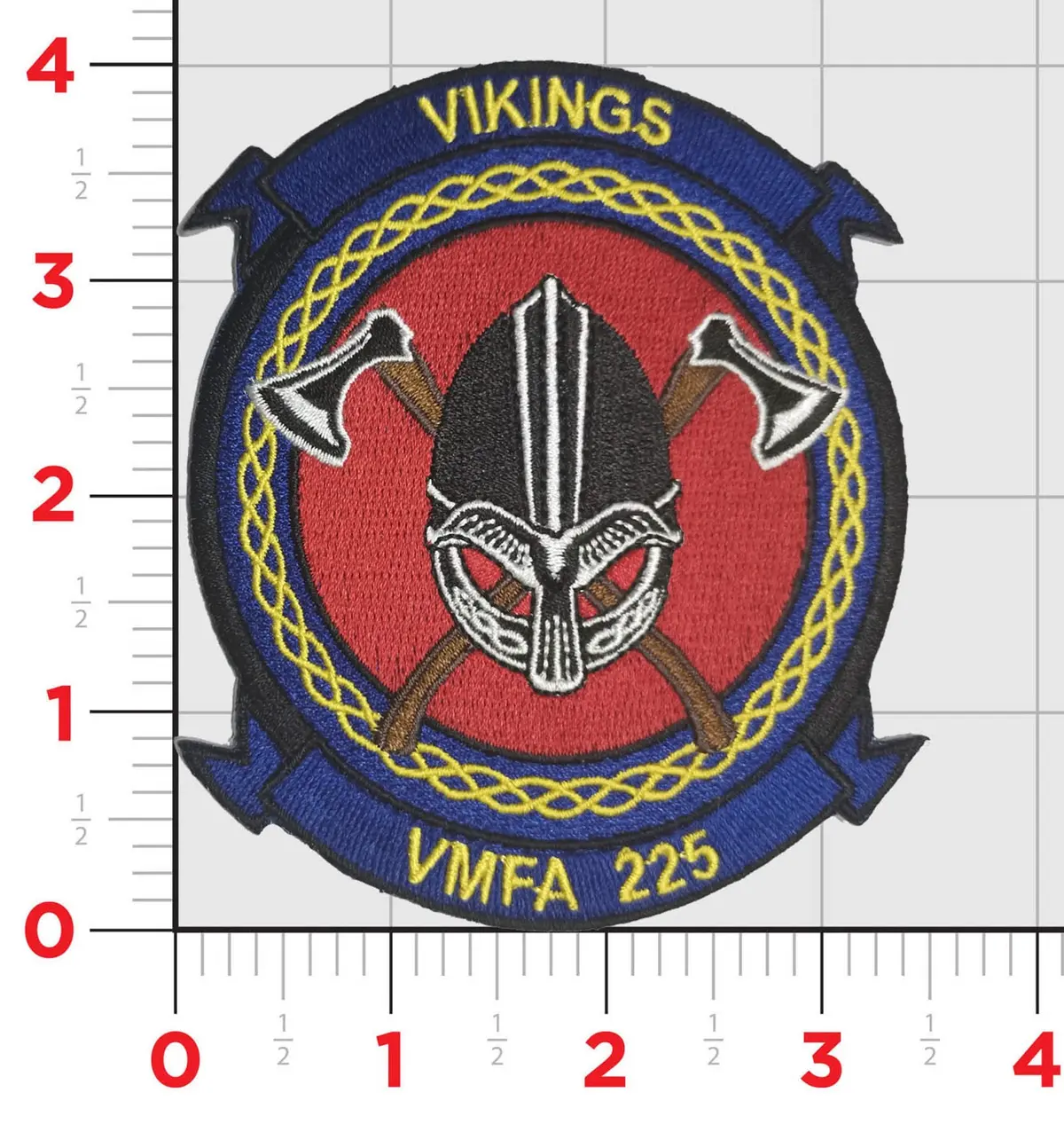 Officially Licensed Usmc Vmfa-225 Vikings Squadron Patches 1