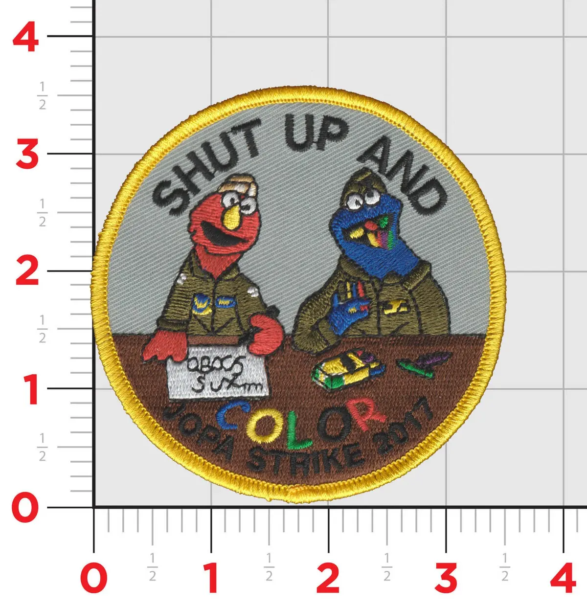 Shut Up And Color Patch 1