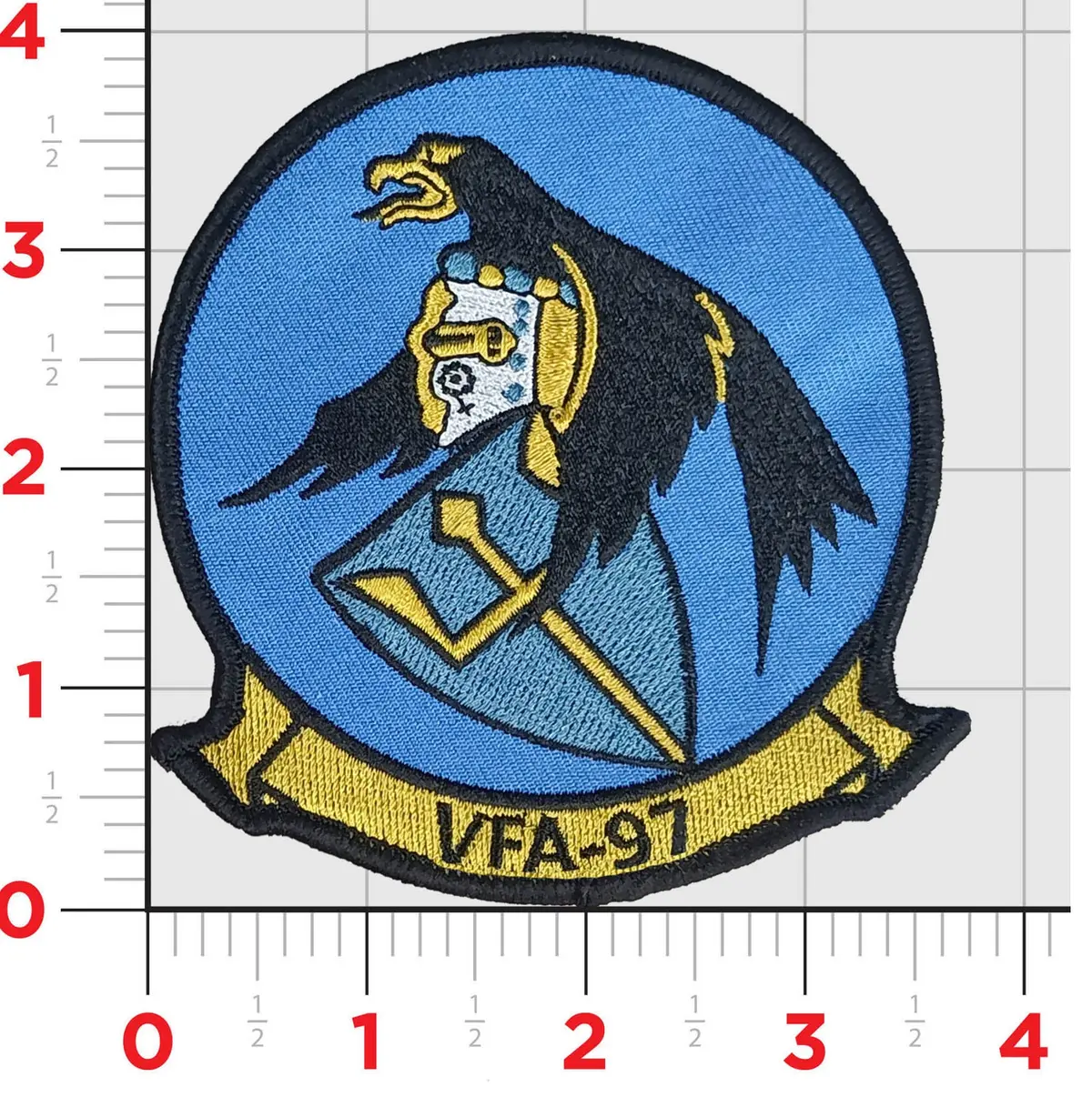 Officially Licensed Us Navy Vfa-97 Warhawks Squadron Patch 1