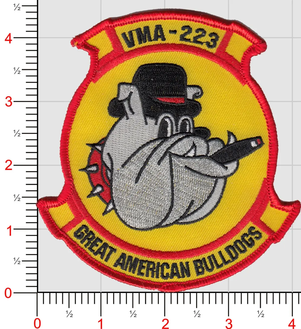 Officially Licensed Usmc Vma-223 Great American Bulldogs Patch 1
