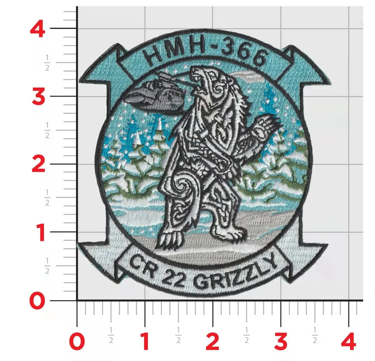 Official Hmh-366 Grizzly Norway Det Patch 1