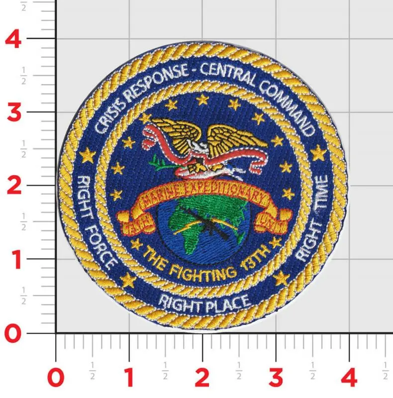Officially Licensed Usmc 13Th Meu Crisis Response Command Patch 1