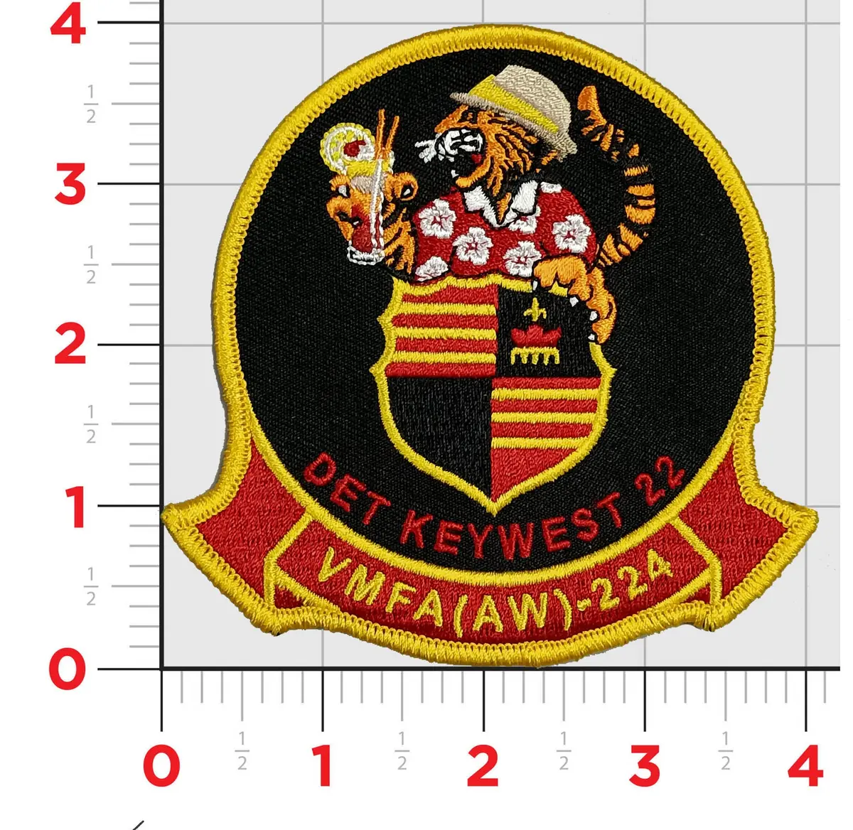 Officially Licensed Usmc Vmfa(Aw)-224 Bengals Key West Det 2022 Chest Patch 1