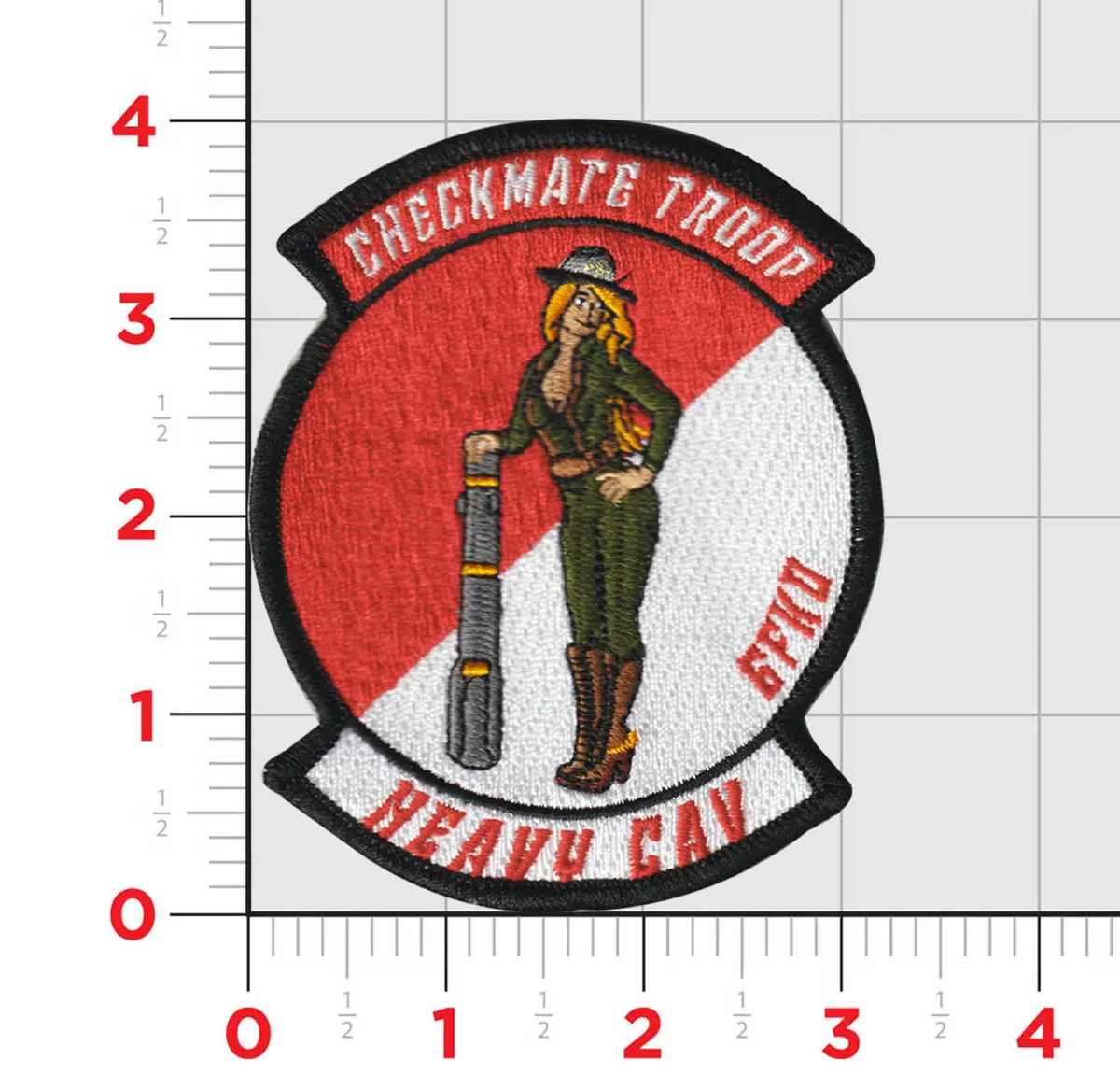 Us Army A Troop 3/6 Cav Checkmate Troop Patch 1