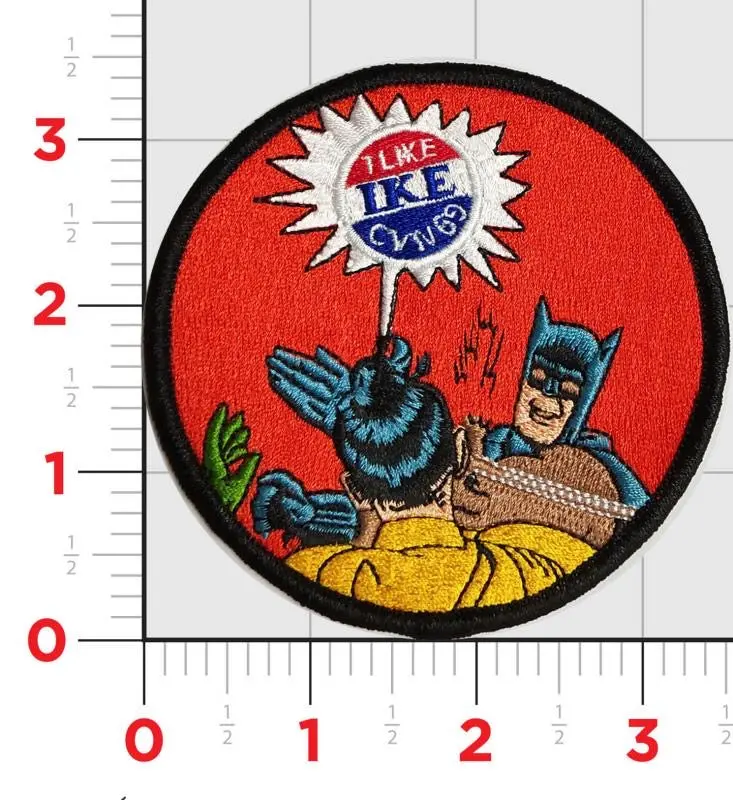 Us Navy Cvn-69 "I Like Ike" Batman Patch 1