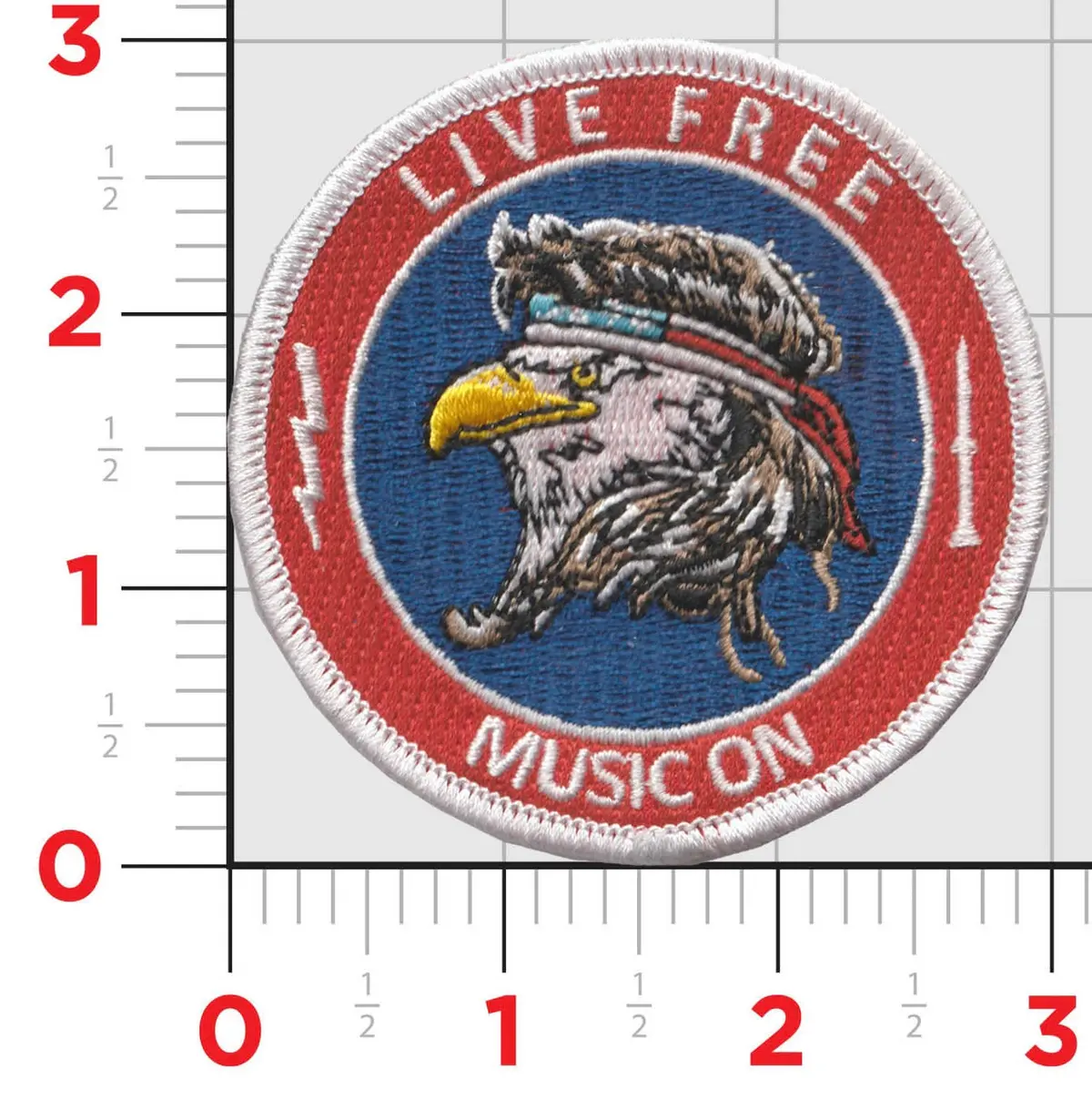 Official Vaq-140 Patriots Live Free Squadron Shoulder Patch 1