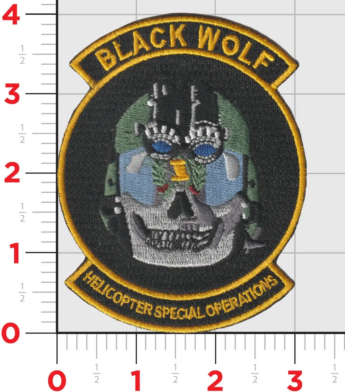 Official Black Wolf Helicopter Guatemala Patch 1