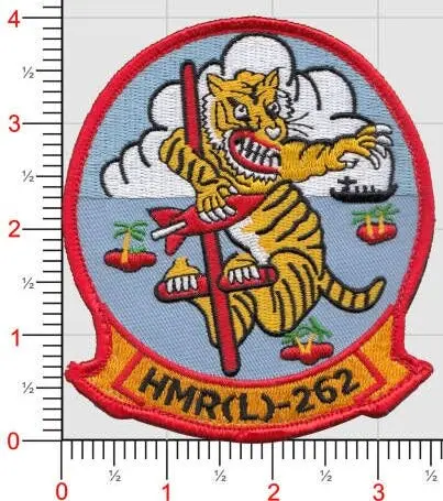 Officially Licensed Usmc Hmr(L) 262 Flying Tigers Patch 1