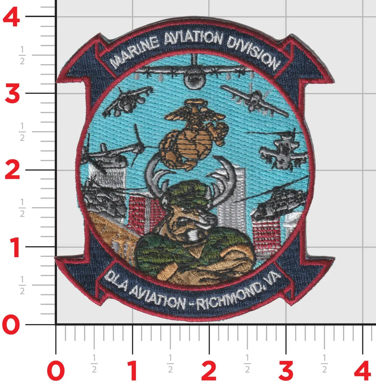 Official Usmc Dla Defense Logistics Agency Aviation Patch 1