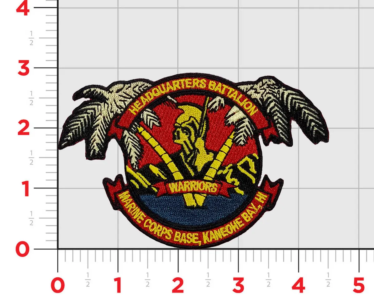 Officially Licensed Hq Battalion Mcb Kaneohe Bay Patch 1