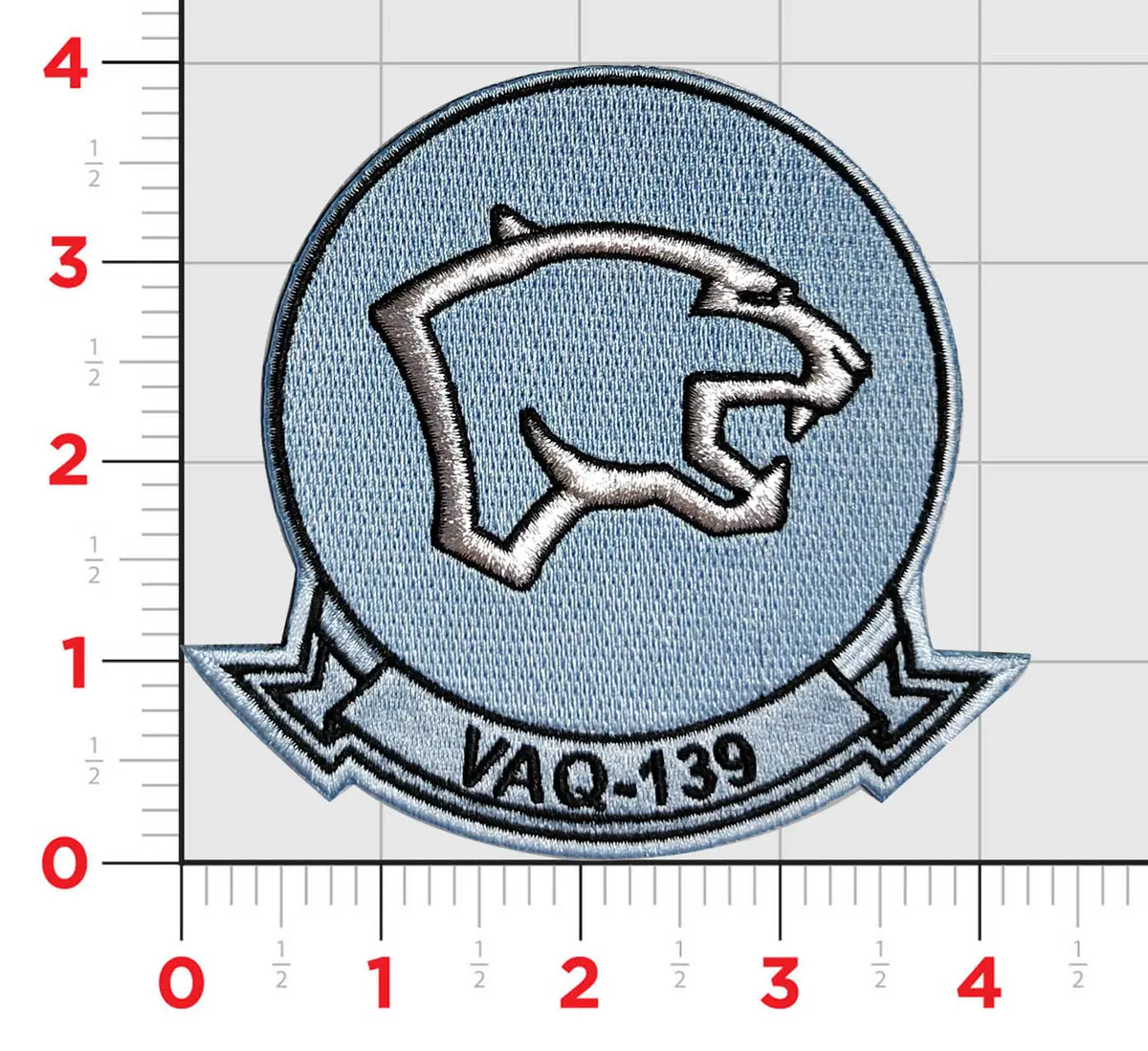 Officially Licensed Us Navy Vaq-139 Carolina Blue Throwback Patch 1