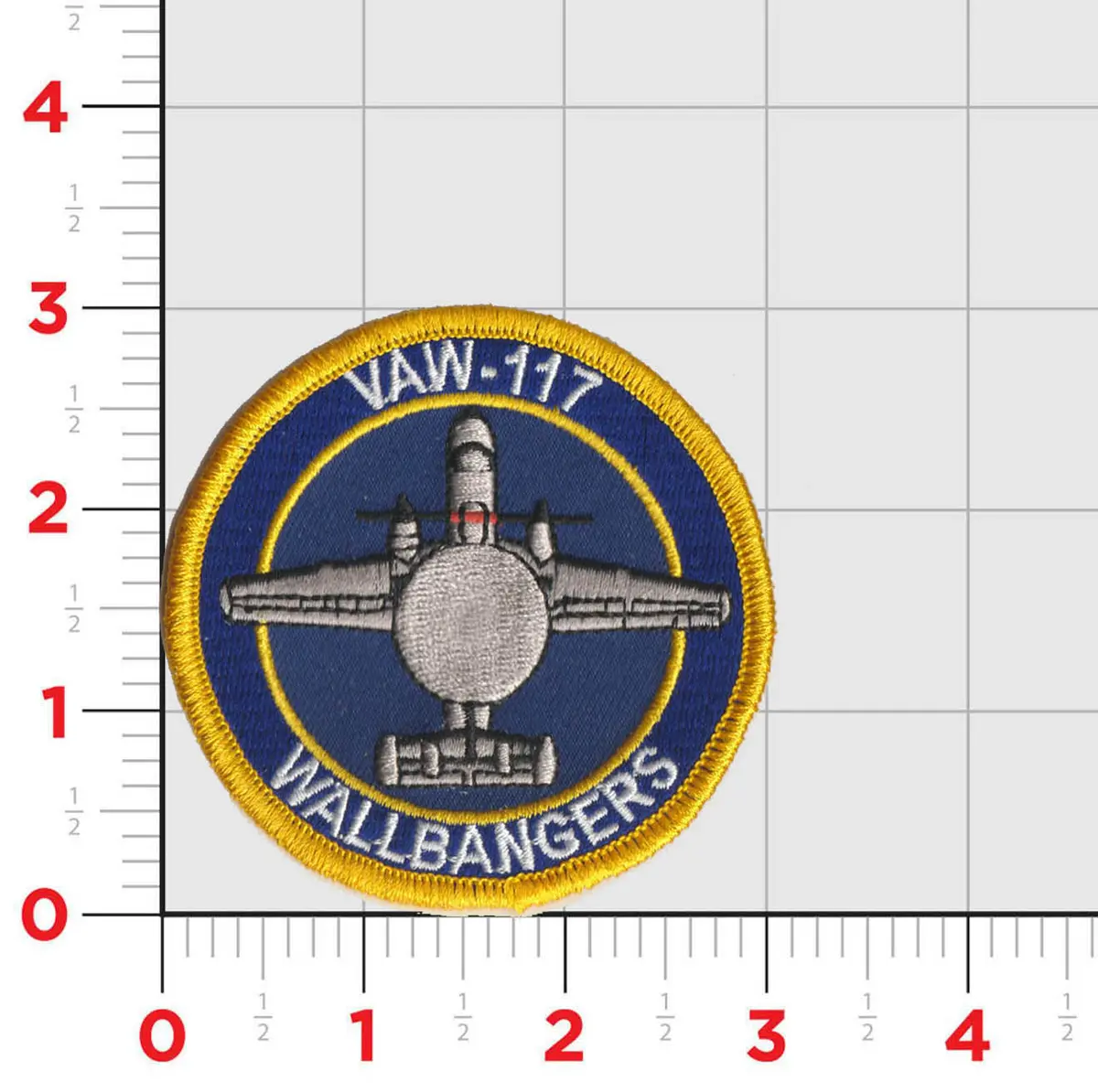 Official Vaw-117 Wallbangers E-2C Shoulder Patches 1