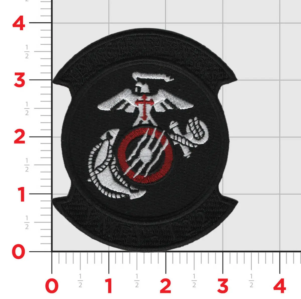 Officially Licensed Usmc Vmfa-122 Flying Leathernecks Blackout Squadron Patch 1