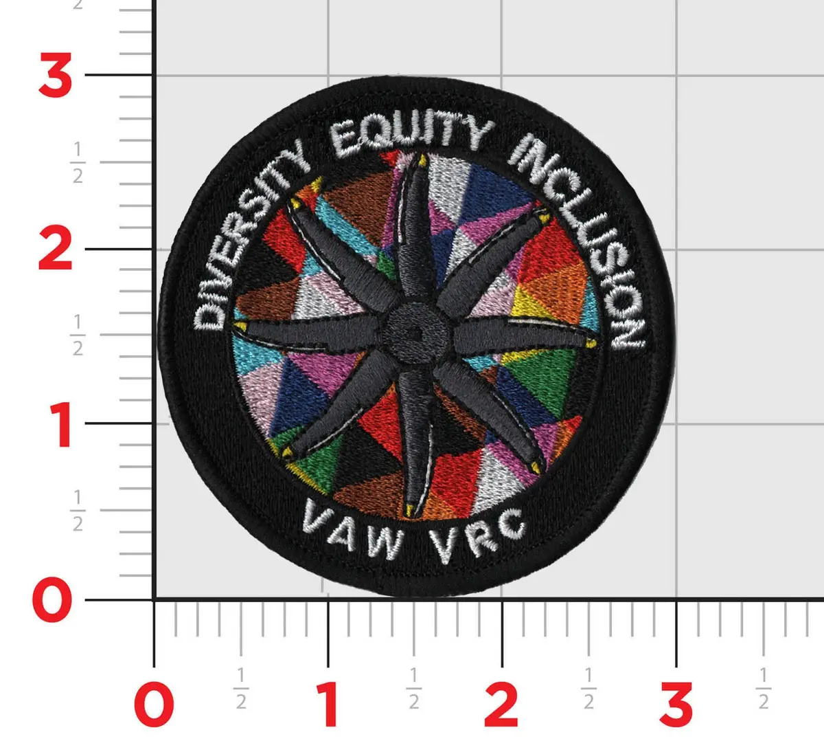 Official Vaw-120 Greyhawks Diversity & Inclusion Shoulder Patch 1