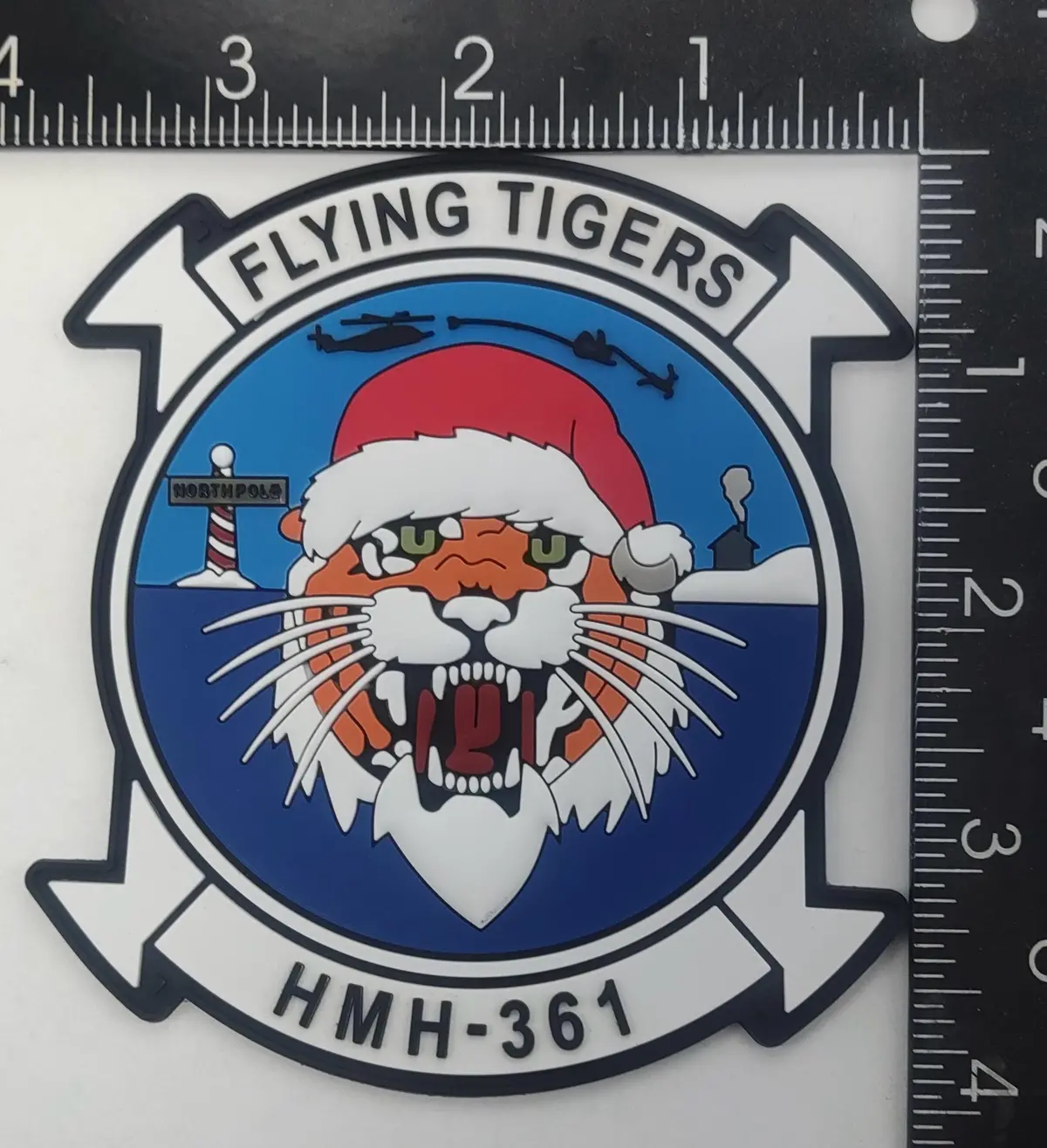 Official Hmh-361 Flying Tigers Pvc Christmas Patch 1