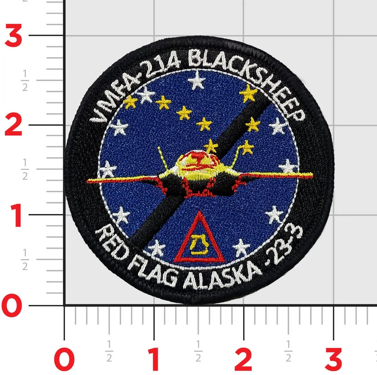 Official Vmfa-214 Blacksheep Red Flag 2023 Shoulder Patch 1