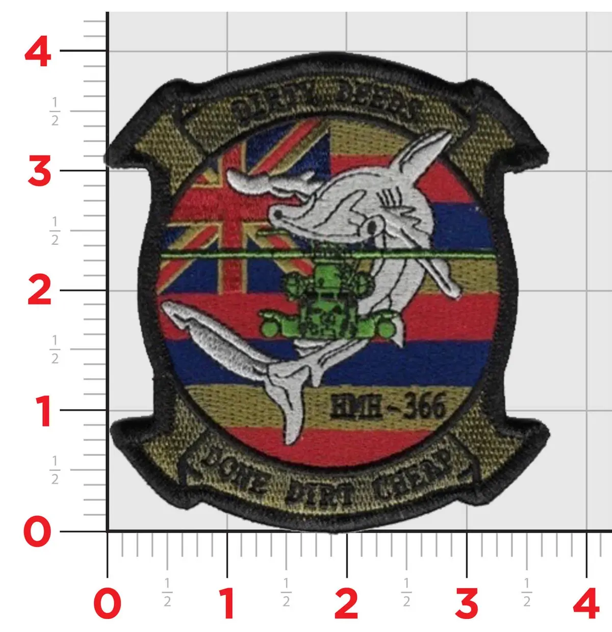 Official Hmh-366 Hammerheads Dirty Deeds Patch 1