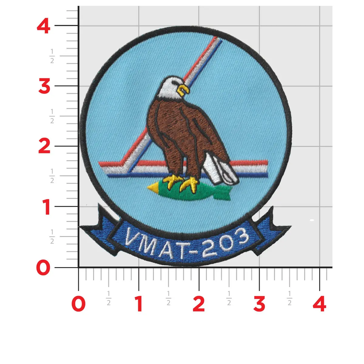 Officially Licensed Usmc Vmat-203 Hawks Squadron Patches 1