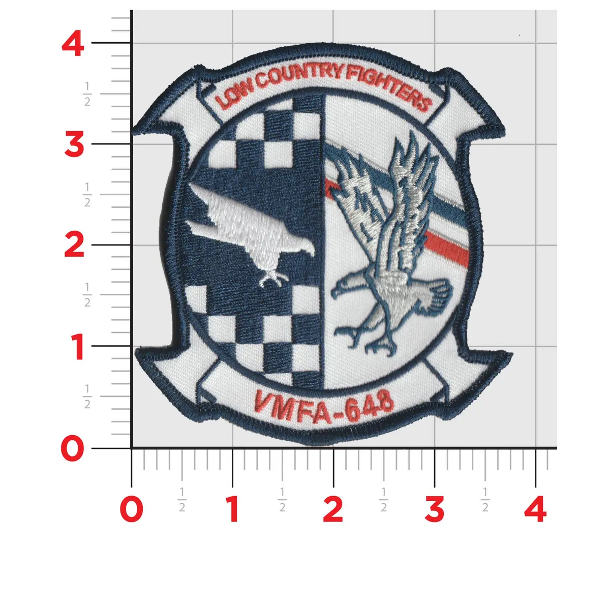 Vmfa-648 Hawks/Silver Eagles (Vmfa-533/Vmfa-115) Red Flag Squadron Patch 1