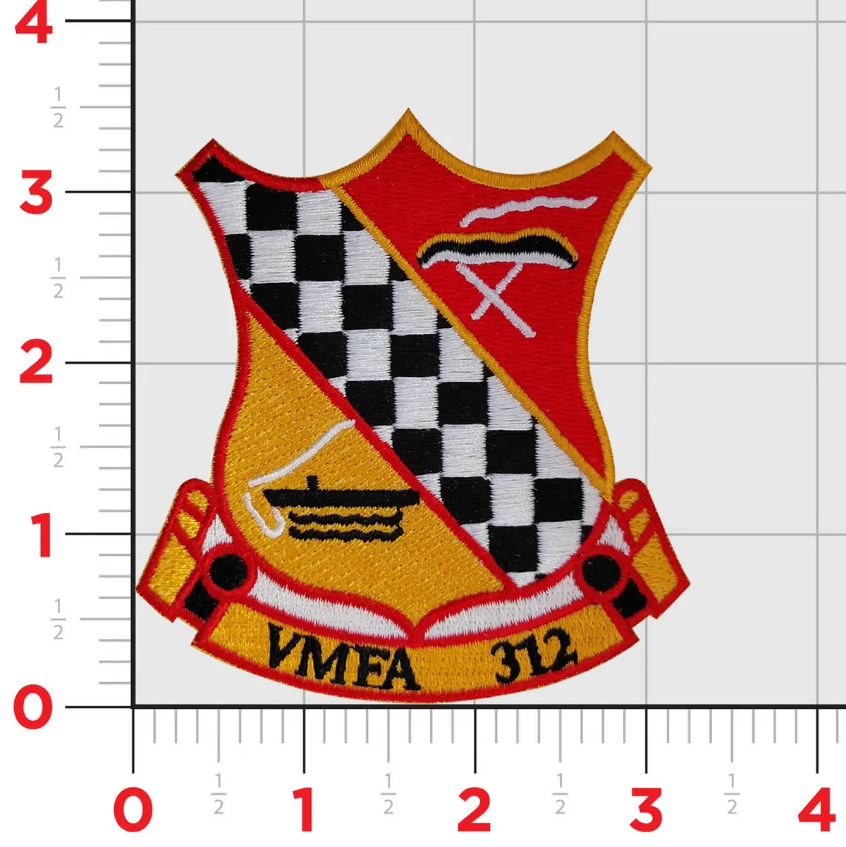 Officially Licensed Usmc Vmfa-312 Checkerboards Throwback 2022 Patch 1