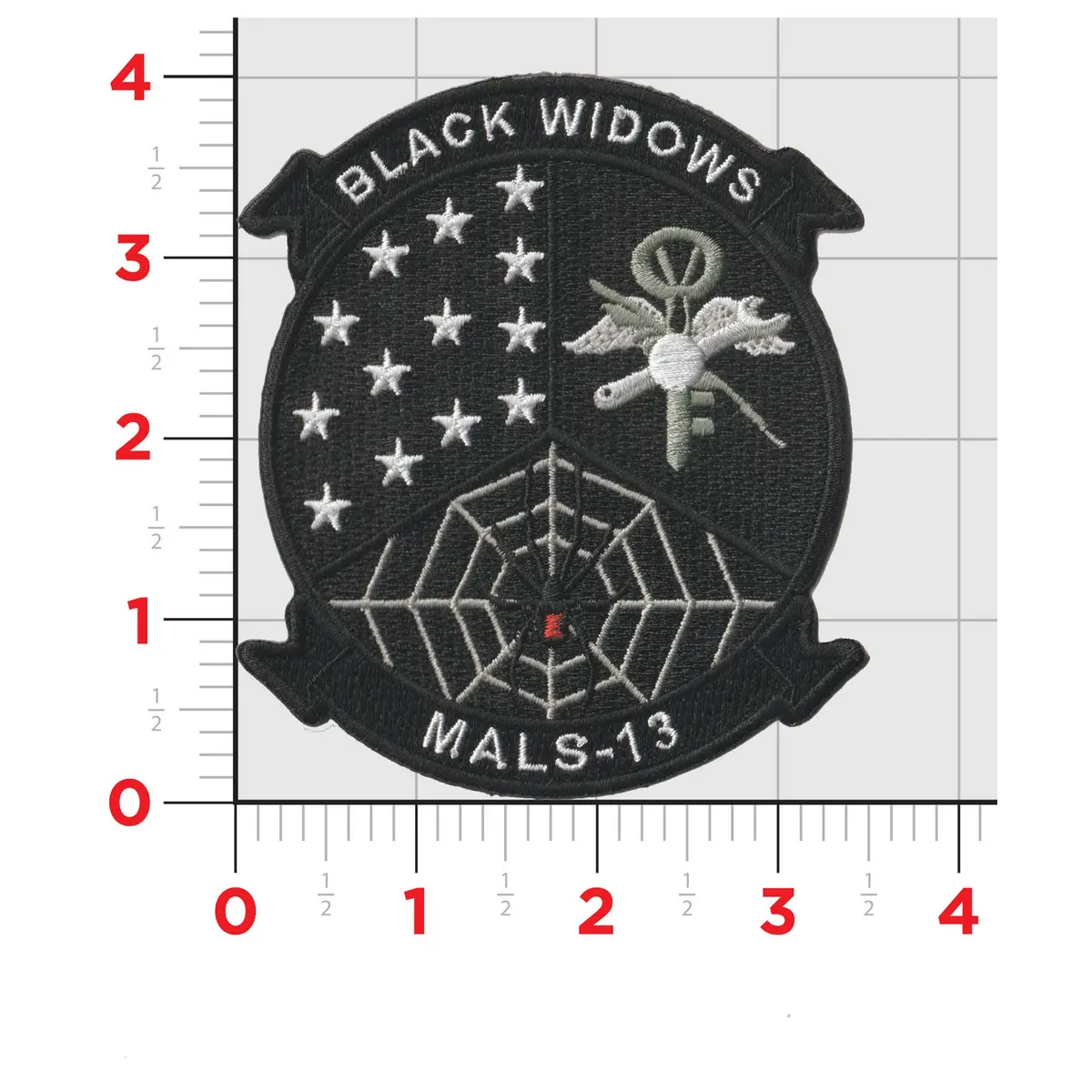 Officially Licensed Usmc Mals-13 Black Widows Black Patches 1