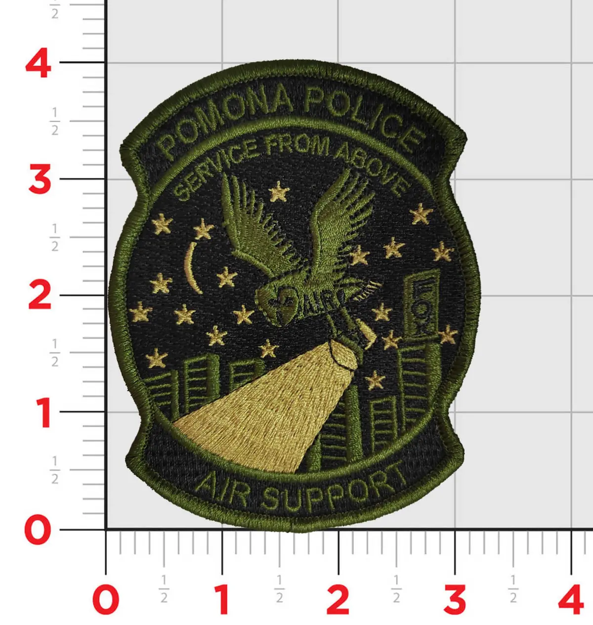 Official Pomona Pd Air Unit Chest Patch 1