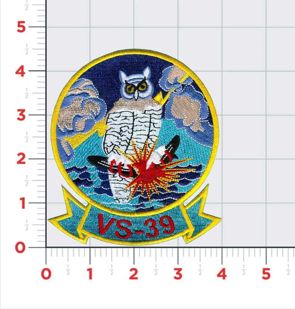Officially Licensed Us Navy Vs-39 Hoot Owls Squadron Patch 1
