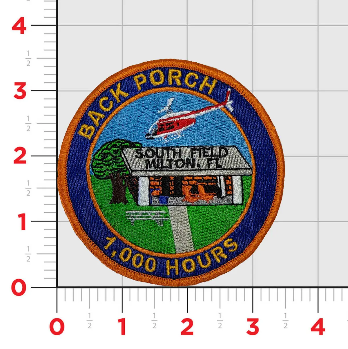Nas Whiting South Field Back Porch Th-57 1,000 Hours Patch 1