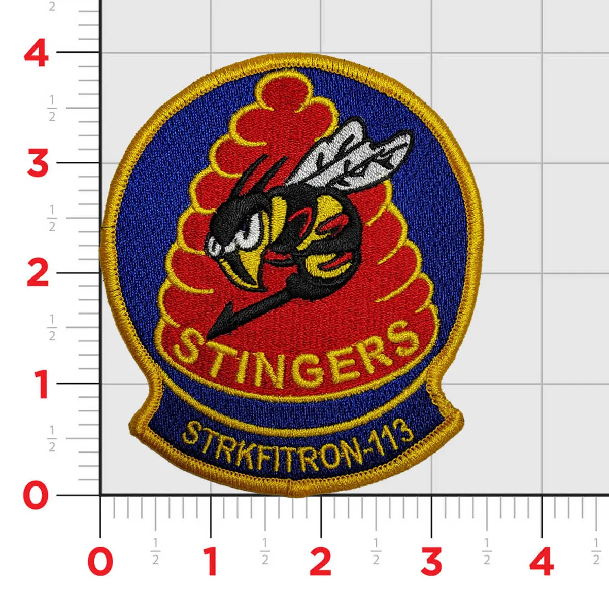 Officially Licensed Us Navy Vfa-113 Stingers Squadron Patch 1