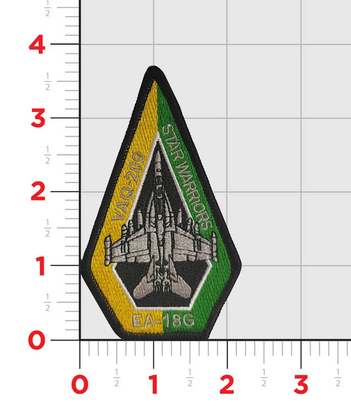 Official Vaq-209 Star Warriors Ea-18 Shoulder Patch 1