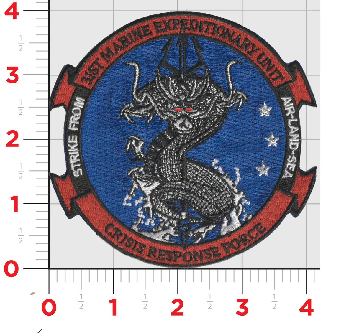 Officially Licensed Usmc  31St Meu Crisis Response Force Patch 1