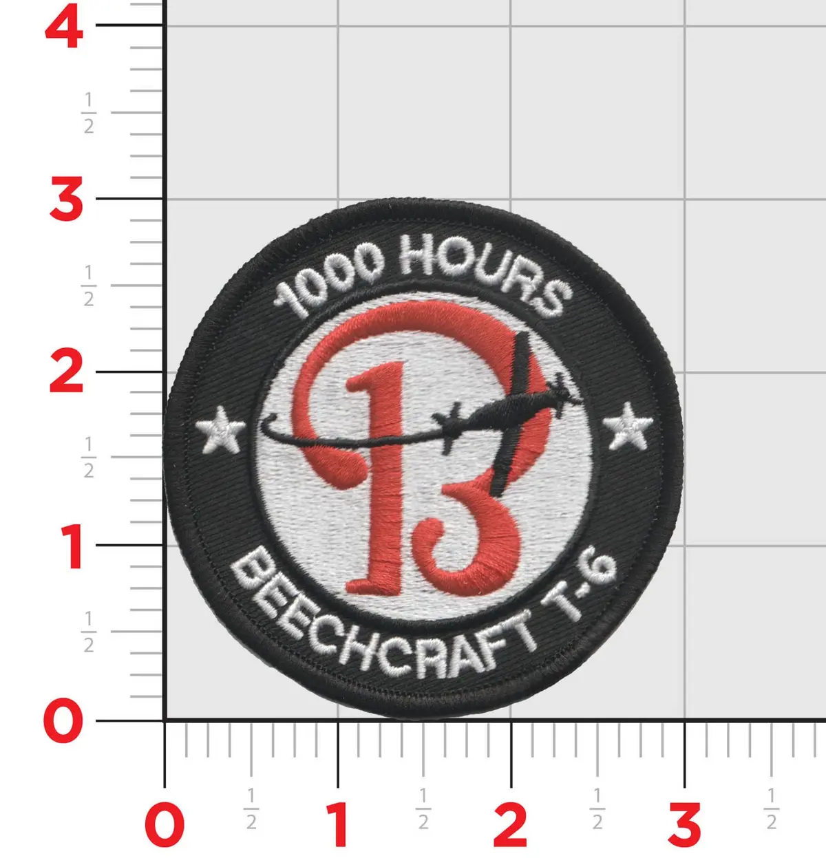 1000 Hour Beechcraft T-6 Shoulder Patches 1