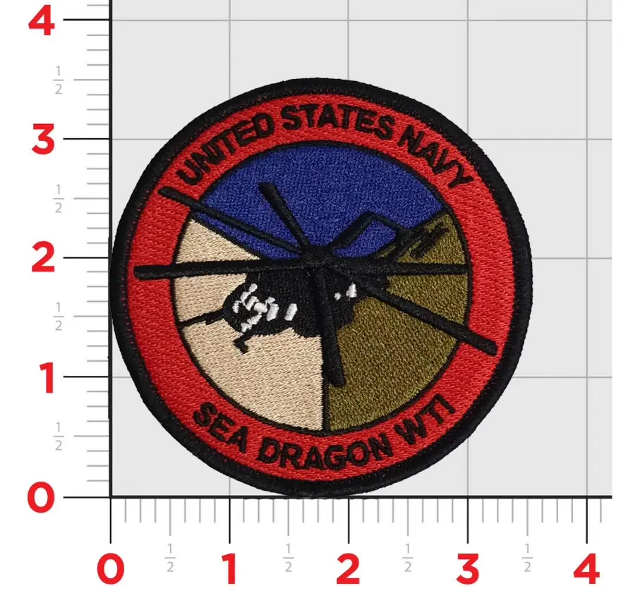 Officially Licensed Us Navy Sea Dragon Wti Ch-53 Patch 1