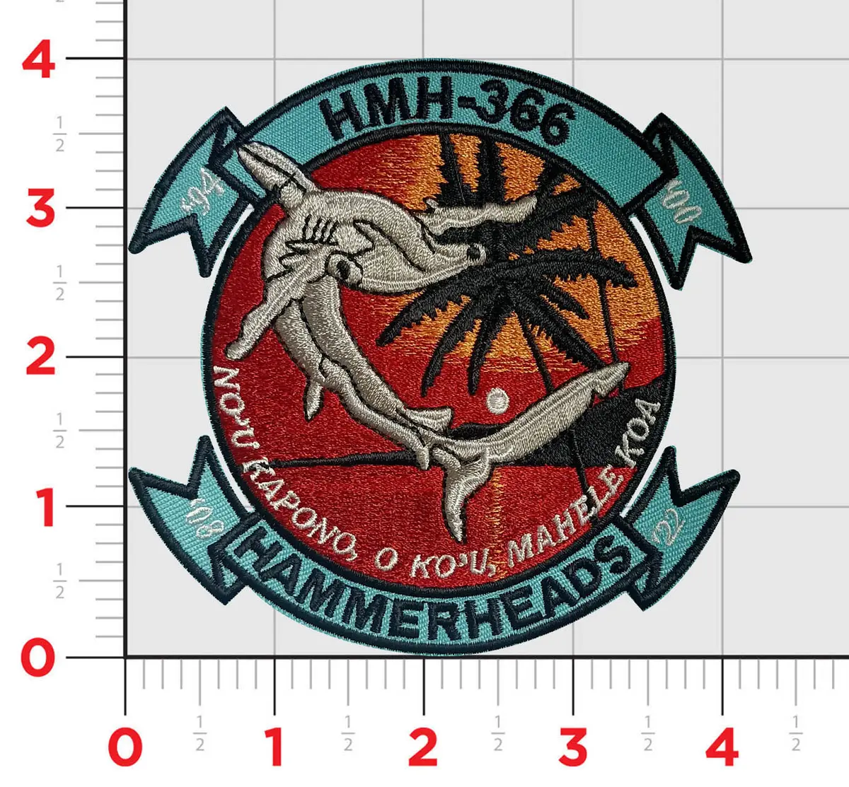 Official Hmh-366 Hammerheads Sunset Patch 1