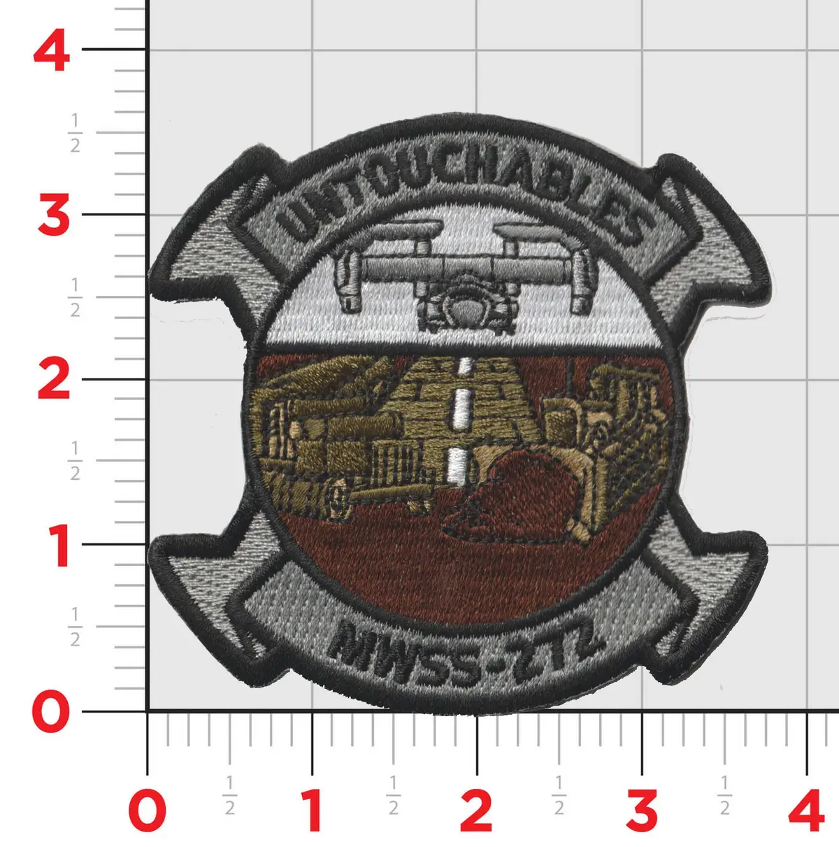Officially Licensed Usmc Mwss-272 Untouchables Patch 1