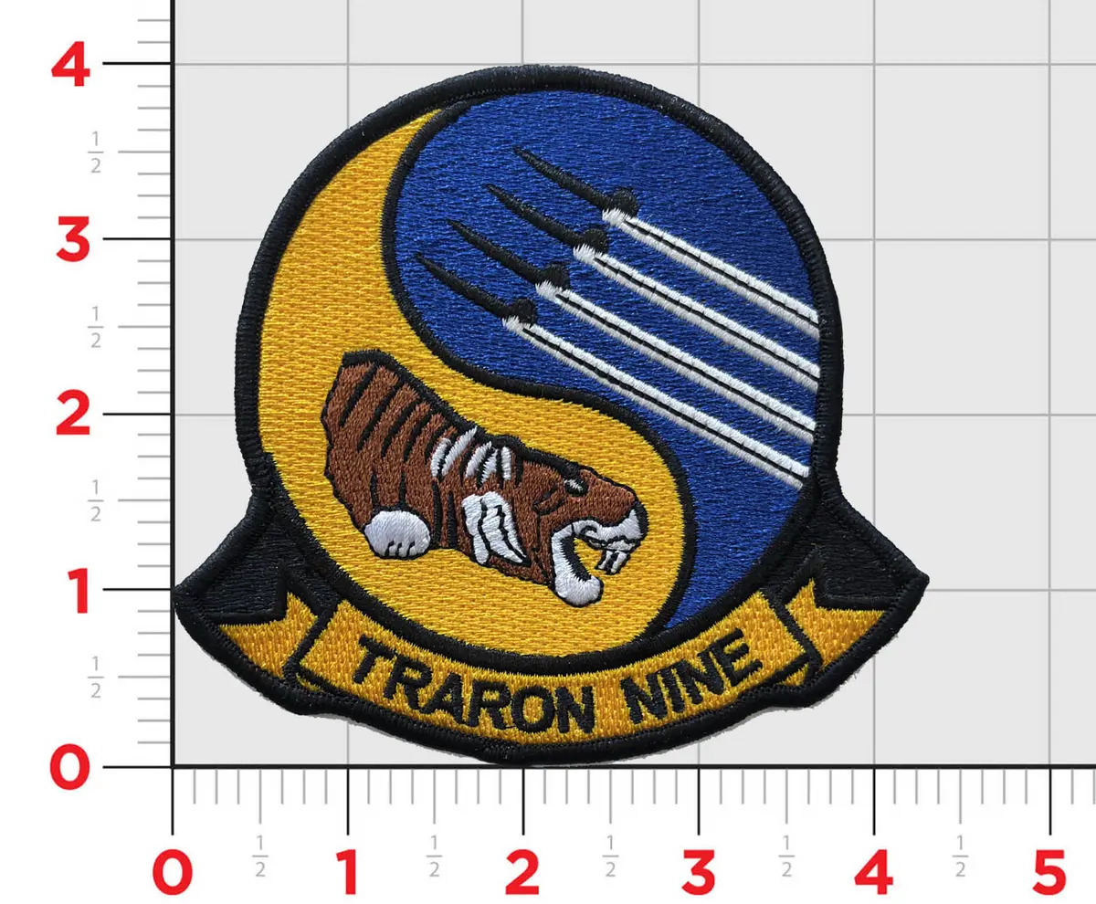 Officially Licensed Us Navy Vt-9 Tigers Squadron Patch 1