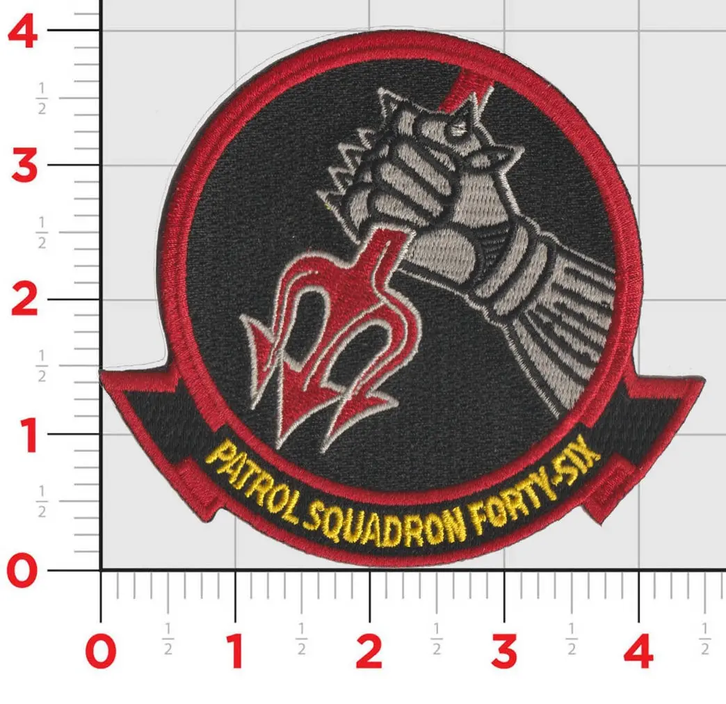 Officially Licensed Us Navy Vp-46 Gray Knights "Backstabber" Patches 1