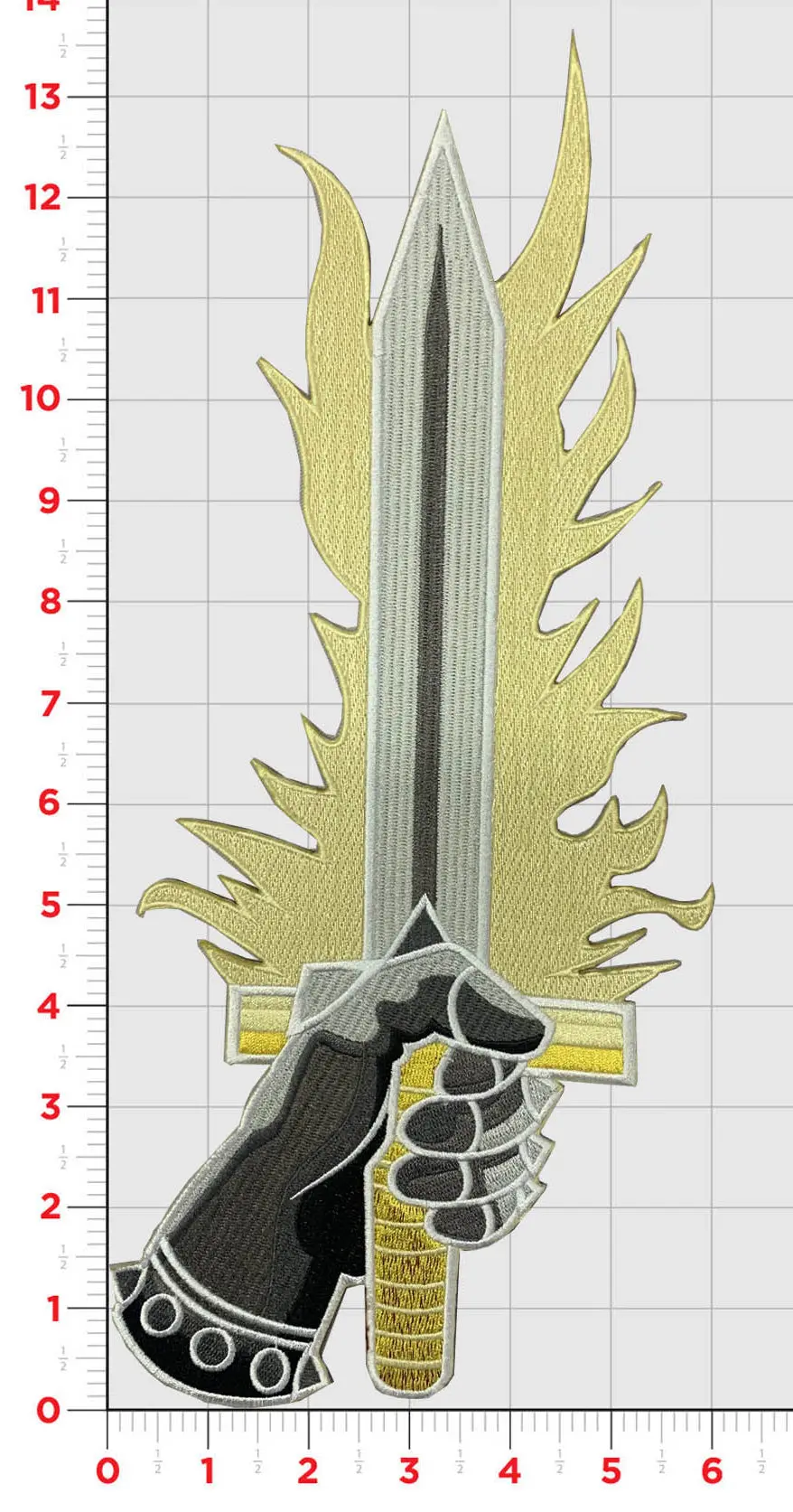 Official Vaq-136 Gauntlets Large Back Patch 1