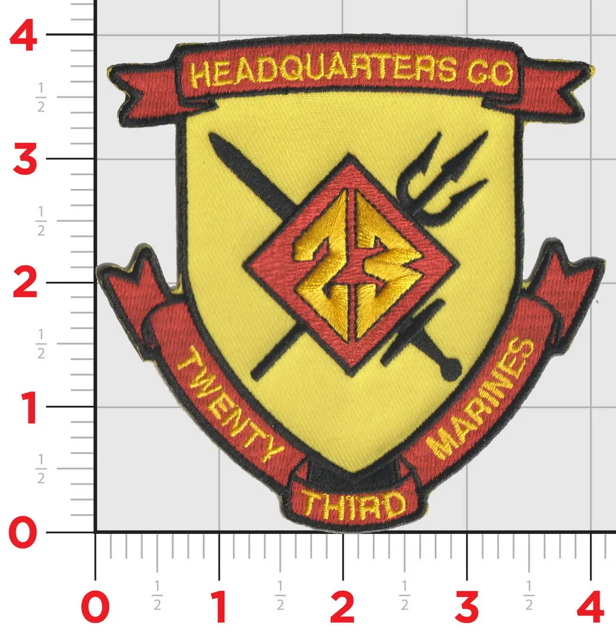 Officially Licensed Usmc Hq Company 23Rd Marine Regiment Patch 1