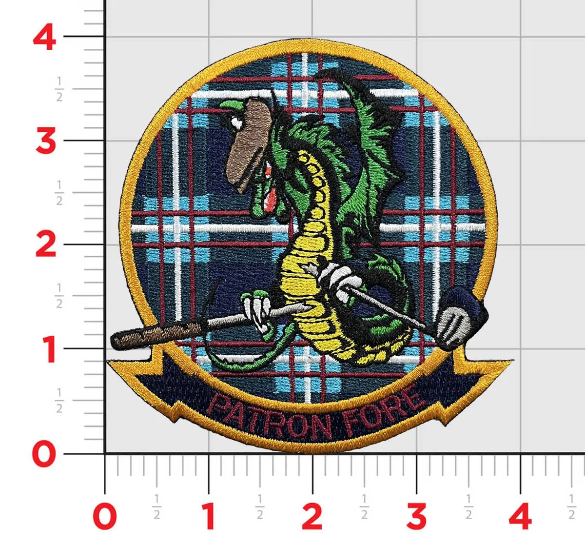 Official Vp-4 Skinny Dragons Sottish Det Patches 1